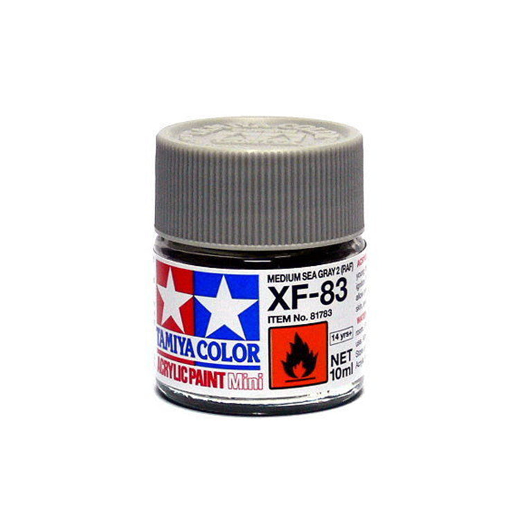 Tamiya Tamiya 81783 - XF83 ACRYLIC 10ML MED SEA GRAY 2 RAF
