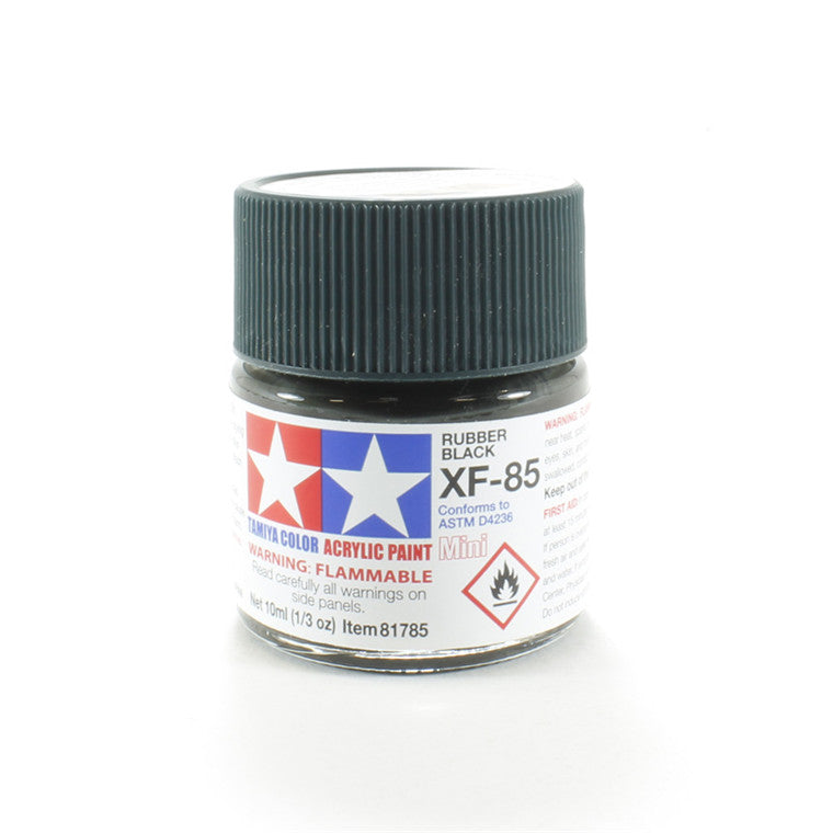 Tamiya Tamiya 81785 - XF85 ACRYLIC 10ML RUBBER BLACK
