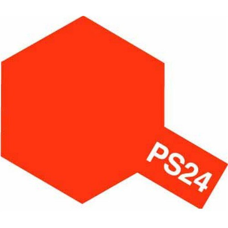 Tamiya Tamiya 86024 - PS-24 POLYCARB SPRAY FLUORANGE