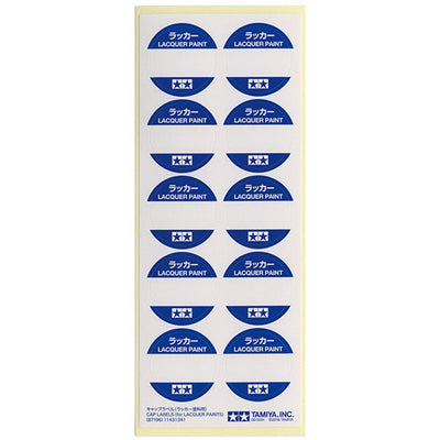 Tamiya 87196 - TAMIYA CAP LABELS LACQUER PAINTS