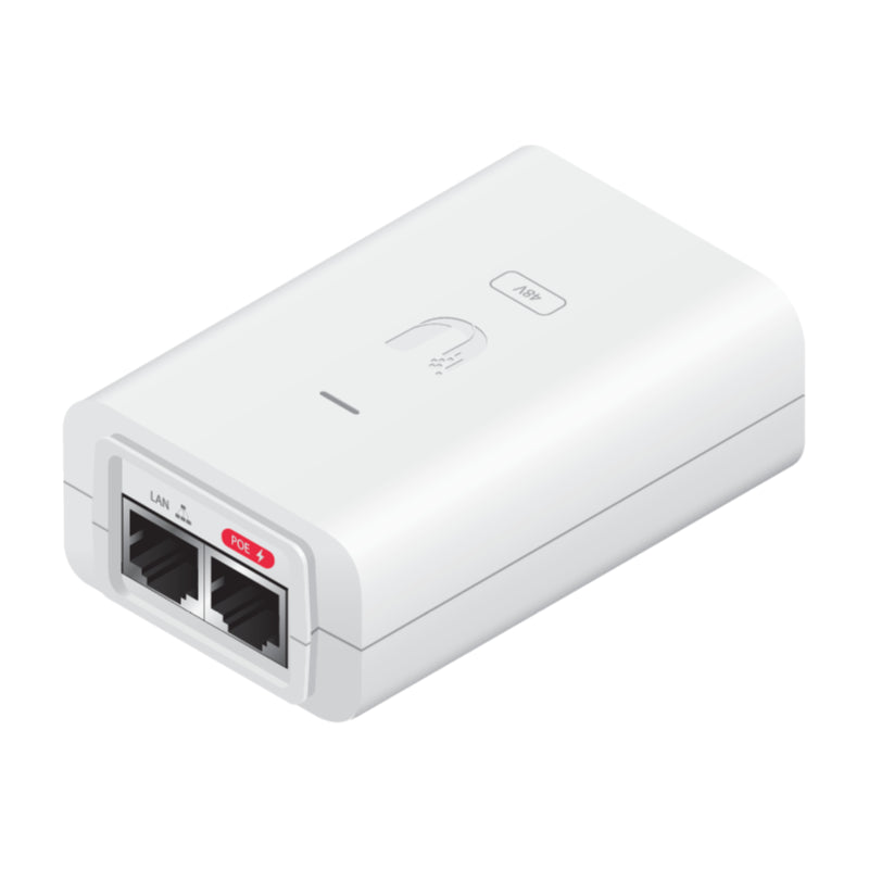 Ubiquiti POE-24-24W-G-WH - Passive POE Injector 24VDC 24W Gigabit with NZ Power Cord, White