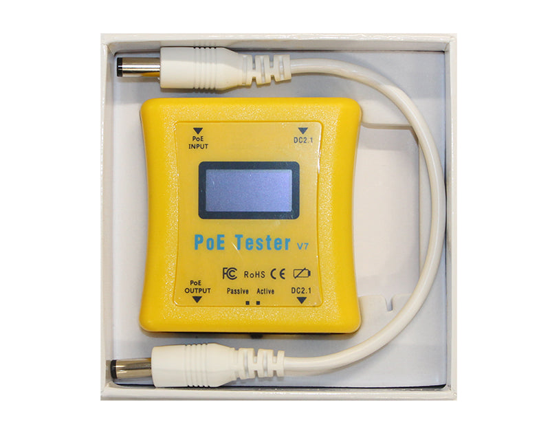 PoE World PoE-TesterV7 - Universal PoE Tester V7 with Display