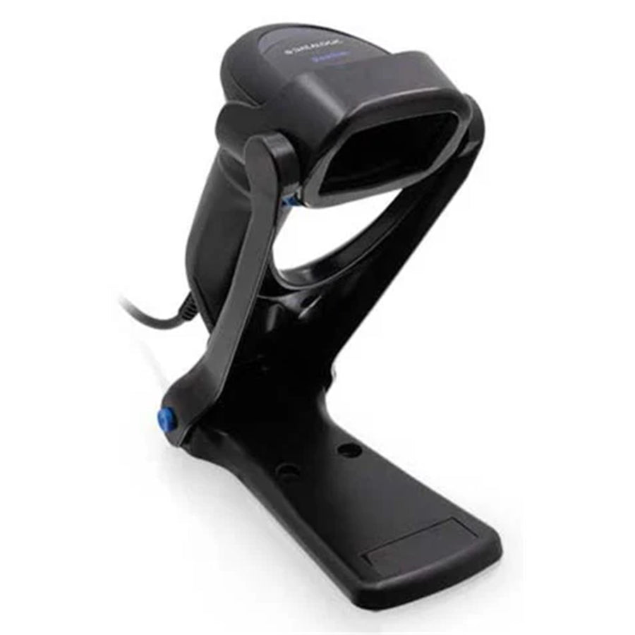 Datalogic QW2520-BKK1S black Barcode Scanner QuickScan QW2520, 2D VGA Imager, General Purpose, Handheld, USB Interface, Black. Kit inc. QW2520-BK Scanner, USB Cable 90A052258, and Stand STD-QW25-BK)