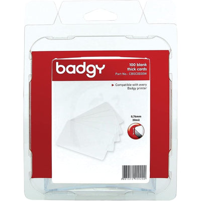 EVOLIS CBGC0030W 100 X THICK PVC CARDS (0.76MM-30MIL)