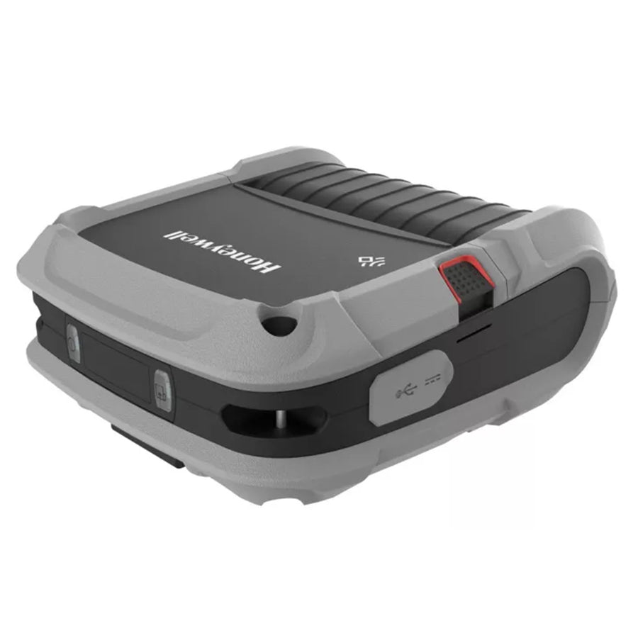 Intermec RP4: Mobile Printer, Direct Thermal, 203DPI, 4´ label width, No Display, USB, BT/WIFI, No Power Cord (sold separately), Standard Platen Roller, Battery and Belt clip included. Order USB cable (210304-100-SP)seperately, ROW