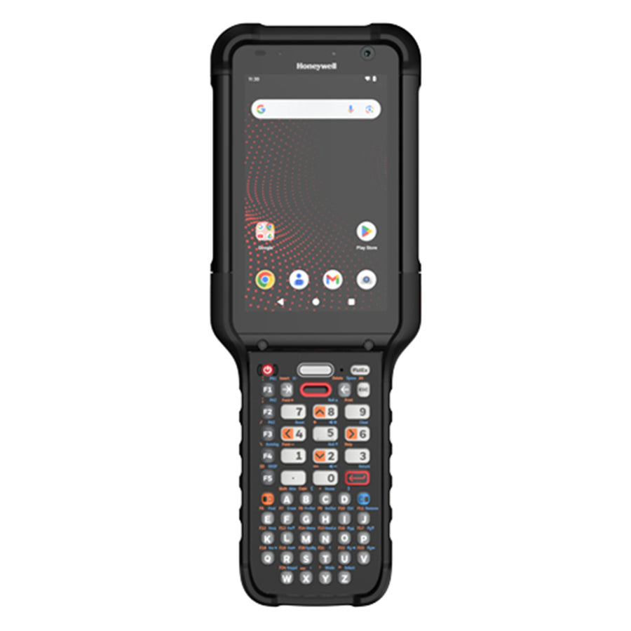 Intermec CK67: WIFI6E, No Sim, 4.3´ Screen, 51-Key Alphanumeric, 8GB/128GB, FlexRangeXLR Engine-Red Laser, Front & Rear Camera, Standard Battery, GMS, IP65/68, Standard Environment & Battery, No Gov Cert., Launcher/Browser/BasicTE, Global