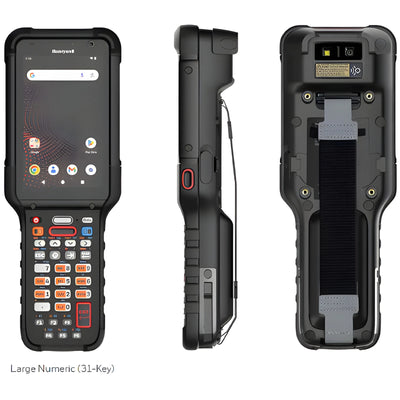 Honeywell CK67-X1N-58A1C1G CK67: 5G&WIFI6E, Nano & ESim, 4.3 Screen, 31-Key Large Numeric, 8GB/128GB, FlexRange Engine-Green Laser, Front & Rear Camera, Standard Battery, GMS, IP65/68, ATEX/N