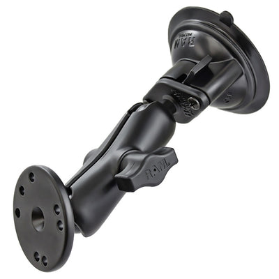 Intermec RAM MOUNTS RAM-B-166-202U RAM Twist-Lock Suction Cup with Double Socket Arm and Round Base Adapter