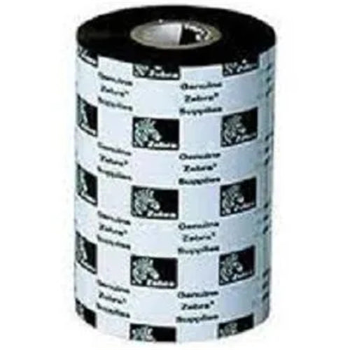 Zebra B3600BK08045 Wax/Resin Ribbon 80mmx450m (3.15inx1476ft) 3600 Standard 25mm (1in) core