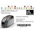Zebra 105999-302 Cleaning Card Kit 4 print engine cleaning cards and 4 feeder cleaning cards - Compatible with Zebra ZXP Series 3 card printer - 1,000 prints / card - This kit can be used with any ZXP3 — image 3