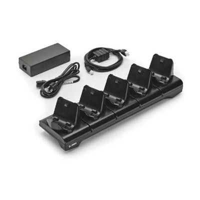Zebra CRD-MPM-5SCHGAU1-01 5-SLOT PRINTER DOCKING CRADLE ZQ300 SERIES INCLUDES POWER SUPPLY AND AUPOWER CORD