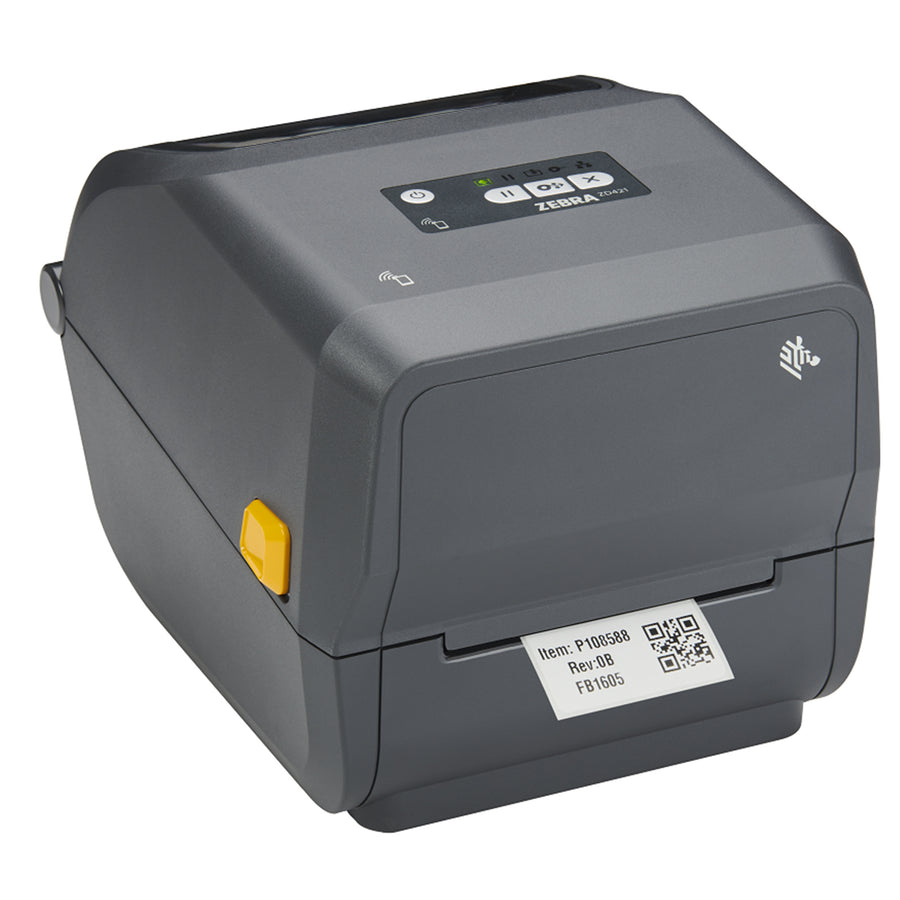 Zebra ZD4A042-30PE00EZ ZD421 Thermal Transfer Printer 74/300M 203 DPI USB Host Ethernet BTLE5 APAC Cord Bundle EU UK AUS JP Swiss Font EZPL