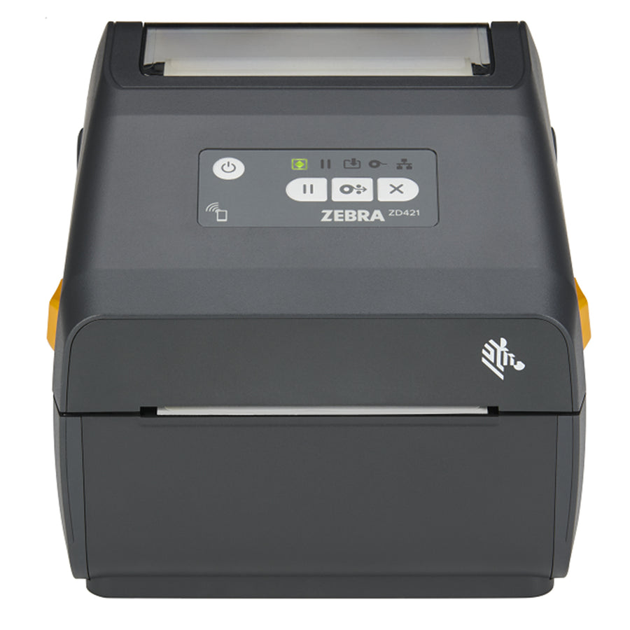 Zebra ZD421 ZD4A042-D0PE00EZ Direct Thermal Desktop Printer, 203DPI, USB, USB Host, Ethernet, BTLE5 APAC Cord Bundle, Swiss Font, EZPL