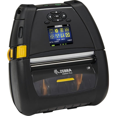 Zebra ZQ63-AAWAA04-00 DT Printer ZQ630 Plus English Trad Chinese Korean fonts Dual 802.11AC / BT4.x Linered platen 0.75in core Group A Belt clip