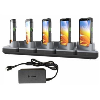 Zebra CRD-TC5AB-5SC5DF-1 KIT: Fast Charge-only Sharecradle Kit to Charge Up Five TC501 Devices