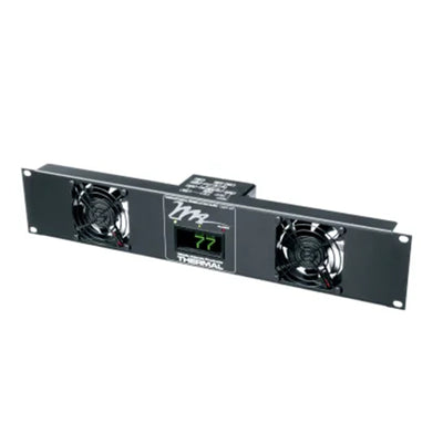 Middle Atlantic IUQFP-2 MAP Fan Panel, 50CFM, 24DB, 220-240 VAC