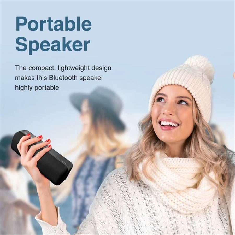Promate CAPSULE-2-BLK - 6W Wireless HD Bluetooth Portable Speaker Built-in 1200 Lithium Battery. Up to 4 Hours
