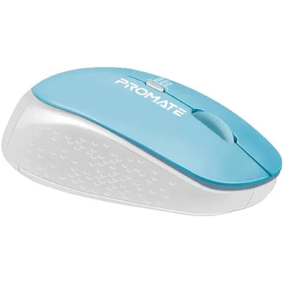 Promate TRACKER-BL – Ergonomische kabellose Maus, 800/1200/1600 DPI, 10 m Reichweite, Blau
