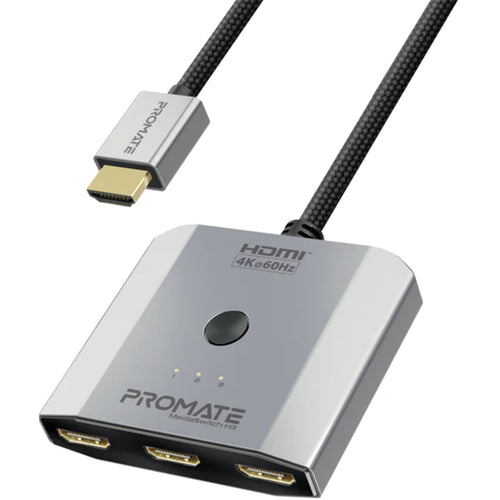 Promate MEDIASWITCH-H3 - 3-in-1 Triple HDMI Switch