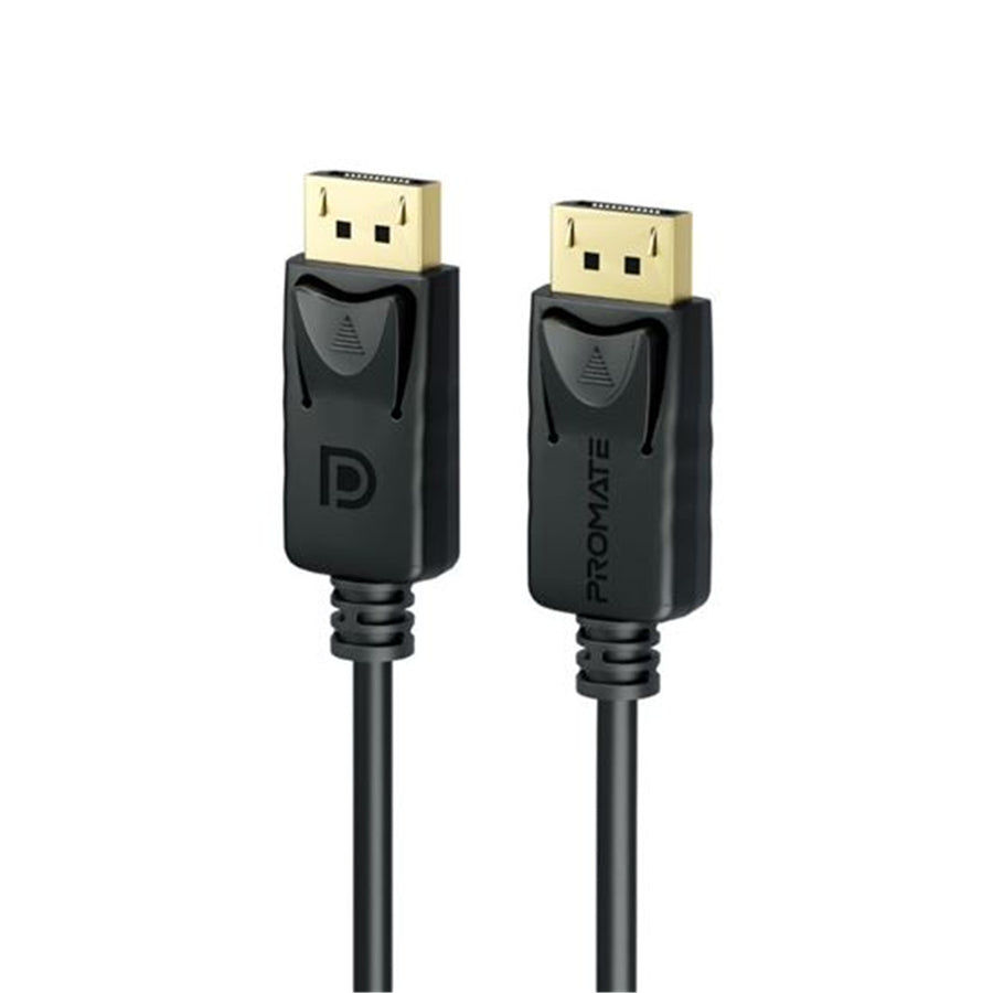 Promate  DPLINK-120 8K 60Hz - 32.4Gbps DisplayPort Cable - 1.2m - Black