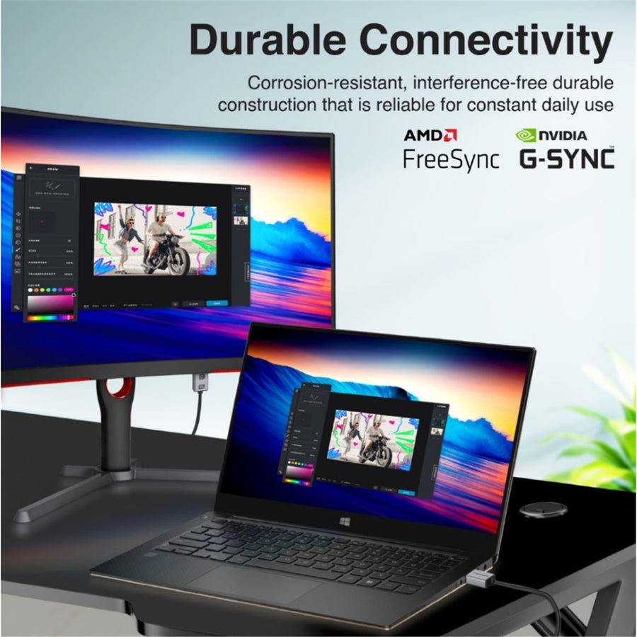 Promate DPLINK-16K - 2m 2.0 DisplayPort Cable. Supports HD up to 16K@60Hz Supports 80Gbps Data Transfer
