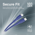 Promate  XCORD-CC.BL 2A - 480Mbps USB-C Cable - 1m - Blue — image 4