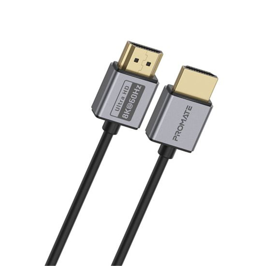 Promate PRIMELINK8K-150 - 1.5M HDMI 2.1 Ultra HD Super Slim Audio Video Cable Supports up to 8K@60Hz