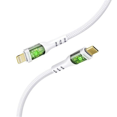 Promate  TRANSLINE-CI.WHT 27W PD - 480Mbps USB-C to Lightning Cable - 1.2m - White