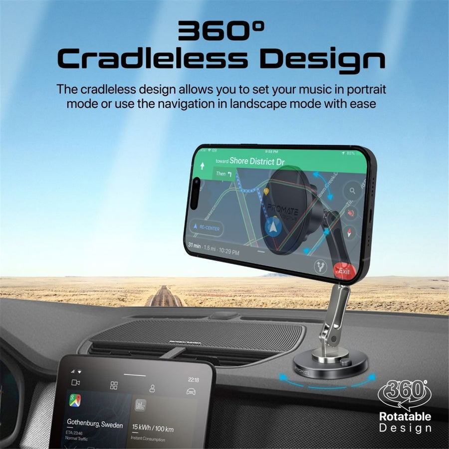 Promate Magnus  SecureGrip 360 Cradleless Magnetic Smartphone Holder