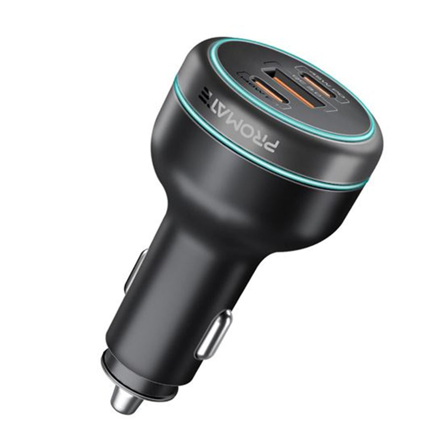Promate  POWERDRIVE-230 230W Rapid Charge Car Charger with Dual PD & QC Ports