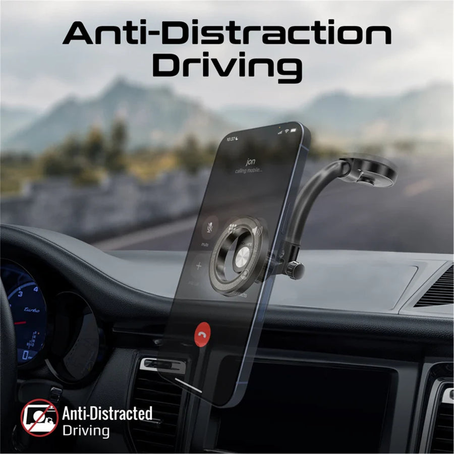 Promate MAGHOOP-GN - MagGrip 360 Cradleless Flexible Magnetic Ring phone Holder. Designed for Dashboard