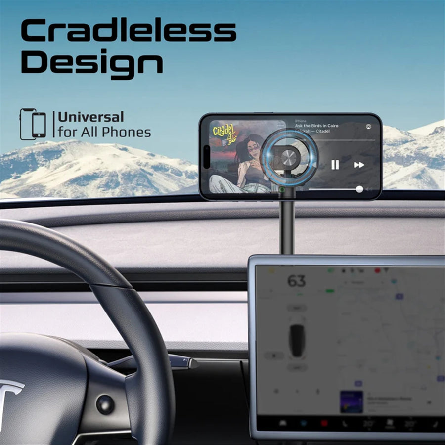 Promate MAGHOOP-GN - MagGrip 360 Cradleless Flexible Magnetic Ring phone Holder. Designed for Dashboard