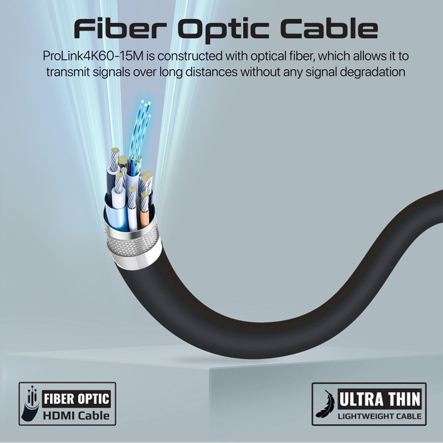 Promate PROLINK4K60-15M - 15m Ultra-High Definition (UHD) 2.0 HDMI Cable. Supports 4K@60Hz (4096x2160).