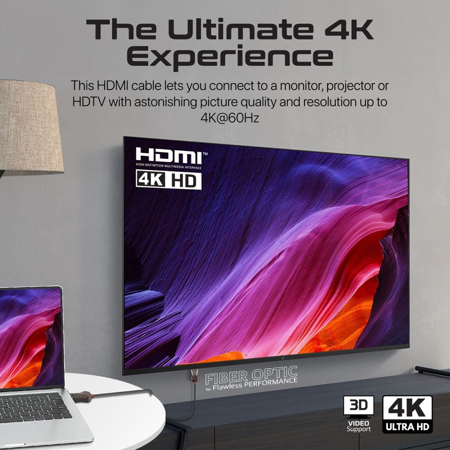 Promate PROLINK4K60-20M - 20m Ultra-High Definition (UHD) 2.0 HDMI Cable. Supports 4K@60Hz (4096x2160).