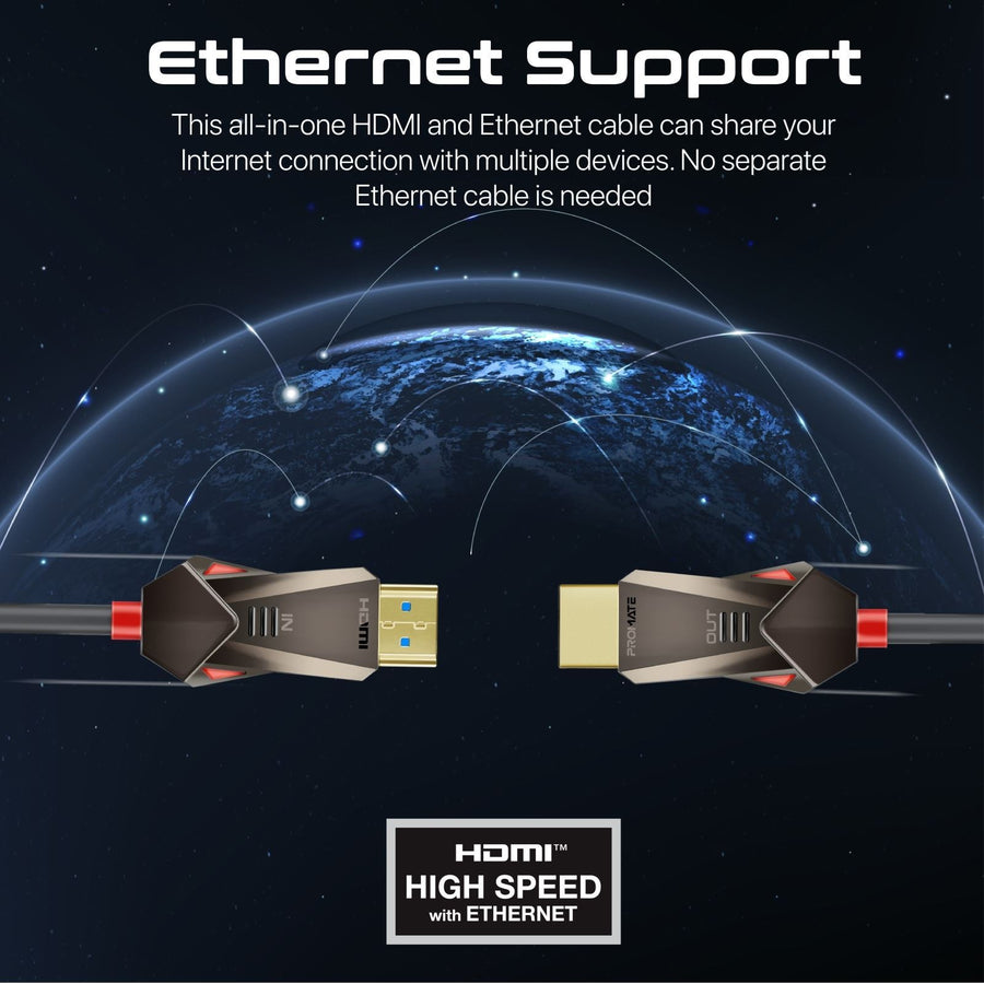 Promate PROLINK4K60-20M - 20m Ultra-High Definition (UHD) 2.0 HDMI Cable. Supports 4K@60Hz (4096x2160).