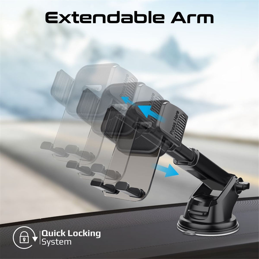 Promate TransHold-EXT   Secure Smartphone Holder with Multiple Mounting Options