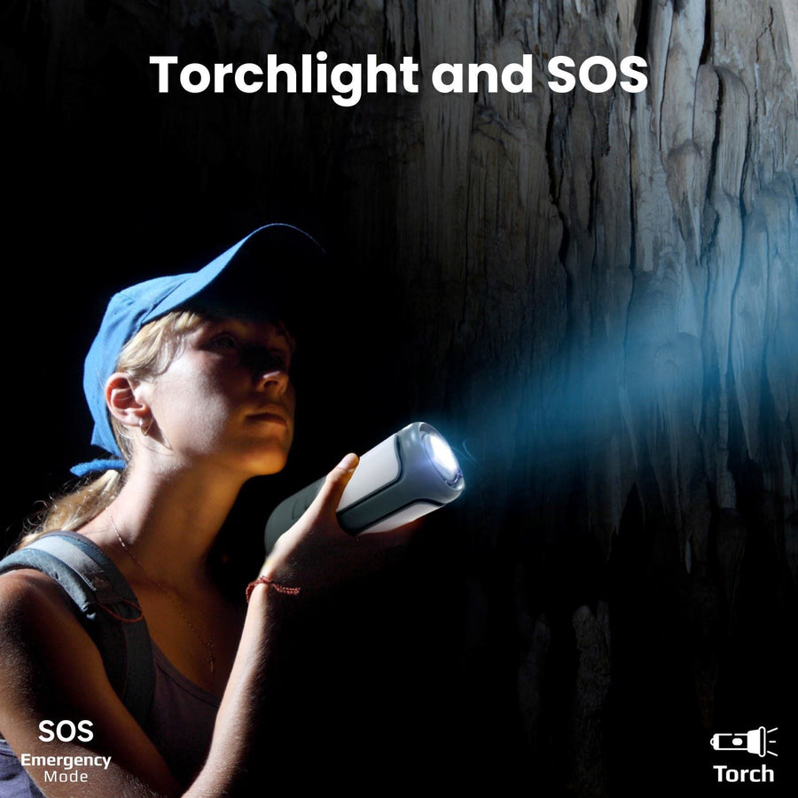 Promate CAMPMATE-4 - 4-in-1 Portable Camping Kit LED Light 6000mAh Power Bank LED Torch & 5W Speaker