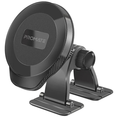 Promate ArcMount MagGrip 360 Cradleless Magnetic Smartphone Holder Versatile Mount Design for any type of Dashboard Surface - Metal Rings Included