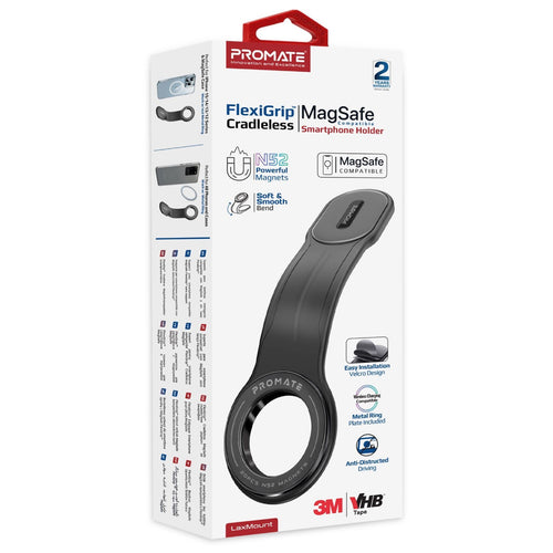Promate LaxMount  FlexGrip Cradleless MagSafe InCar Smartphone Dashboard Holder