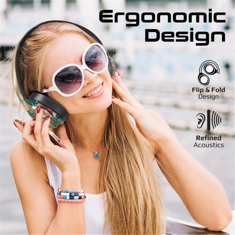 Promate TRANSTUNE-GMT - HiFi Stereo Wireless Bluetooth Active Noice Cancelling Headphones Gun Metal