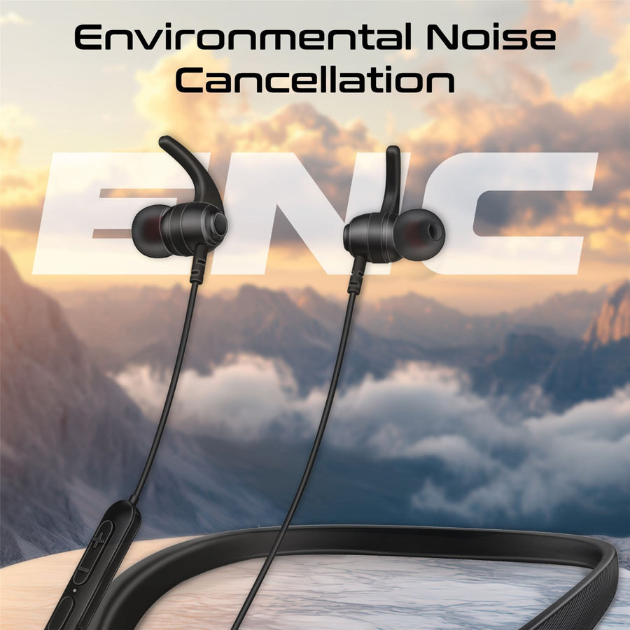 Promate LEAP-200H - SportFit HiFi Wireless NeckBand Earphones 200 Hours Playtime. ENC Noise Reduction