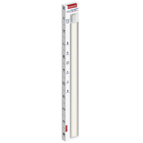 LUMIA-60 - PROMATE 60cm Rechargeable Light Strip with Motion Sensor. 2000mAh Battery, Up to 3 Hours Always On, Built-in Hanging Hole, 20 Seconds Auto-Off, Includes USB-C Charging Cable.