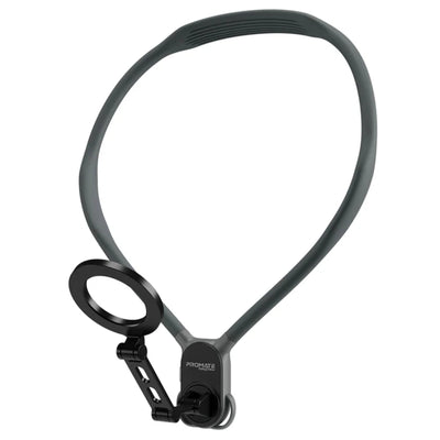Promate MAGVIEW - MagSafe Neckband Phone Mount for Handsfree POV. Quick release Neck Lock Fixing