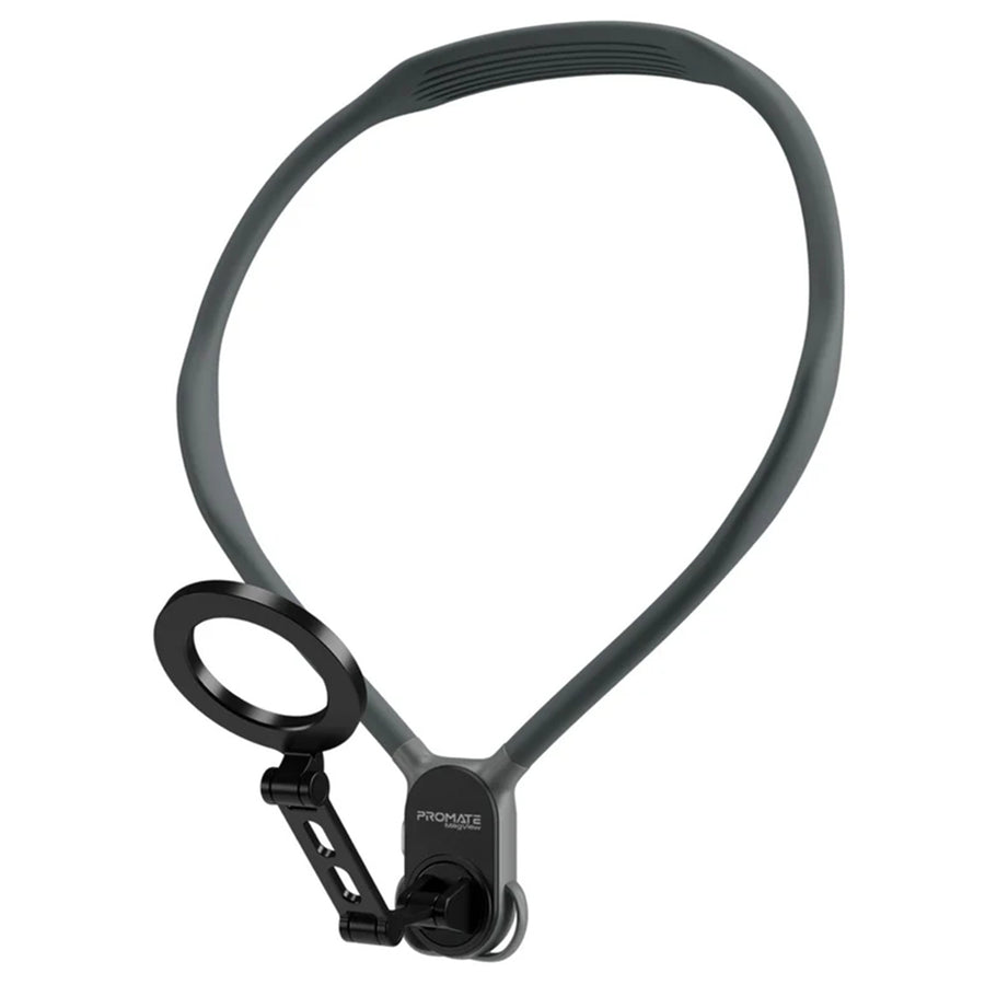 Promate MAGVIEW - MagSafe Neckband Phone Mount for Handsfree POV. Quick release Neck Lock Fixing