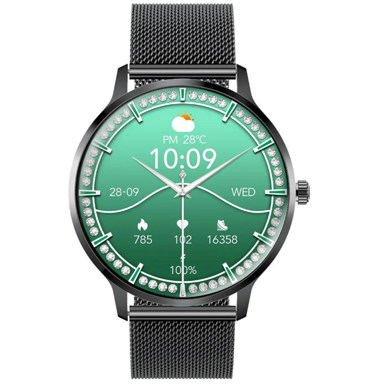 Promate XWATCH-US13 IP68 Smartwatch with 1.32   Curved AMOLED Display & BT Cal Fitness Tracker Pedometer Bloo