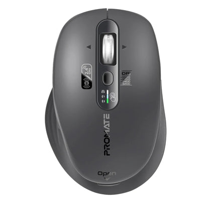 SAMOTRI-BLK - PROMATE Tri-Connect Wireless Mouse with Rechargeable Battery. 2.4G & BT Connect