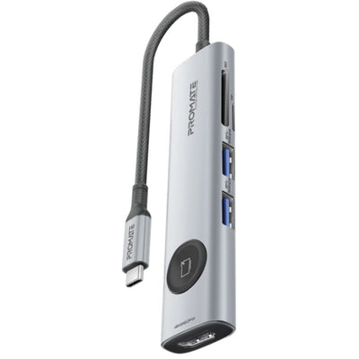 Promate   7-in-1 USB Multi-Port Hub with USB-C Connector