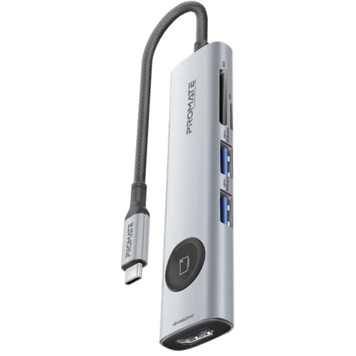 Promate   7-in-1 USB Multi-Port Hub with USB-C Connector