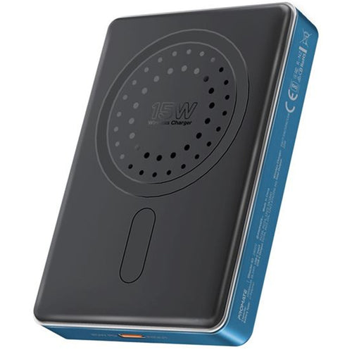Promate BLADE-10-BL - 10000mAh UltraSlim Wireless Charging 15W MagSafe 20WPD USB-C In/Out Port Smart