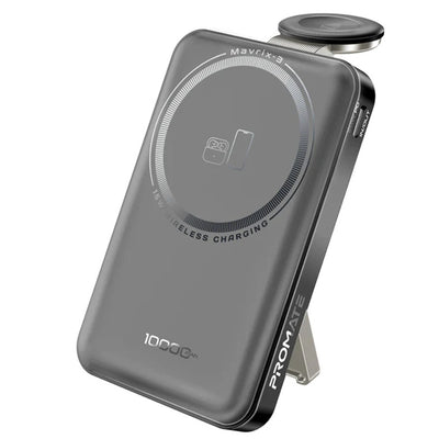 Promate MAVRIX-3 - 10000mAh 3-in-1 Smartphone & Apple Watch Charging PowerBank w Dual USB-C & Lightning Cable